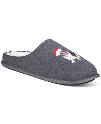 Club Room Men Jake Christmas Dog Slip On Slippers S 6 - 7 NEW $30 100172587MN