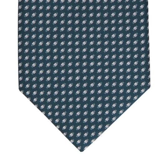 Alfani Mens Bolton Slim Tie Teal Green Necktie Width: 2 3/4" $55 1AFC22-3018