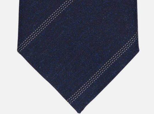 Alfani Mens Louise Stripe Navy Slim Tie Necktie 2 3/4" $55 1AFC1-3022