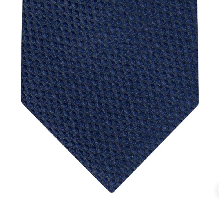 Calvin Klein Mens Micro Diamond Slim Silk Blend Tie Necktie 3" $70 CK21100061