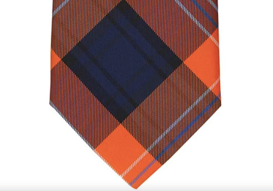 Club Room Men's Sawyer Classic Plaid Orange Tie Necktie New 3" $55 1CRC22-3025