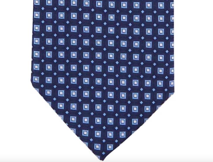 Club Room Men's Magnolia Medallion Navy Multi Tie Necktie New 3" $55 1CRC22-1010