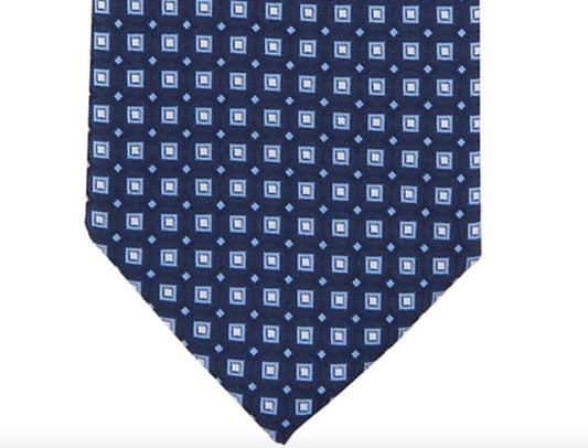 Club Room Men's Magnolia Medallion Navy Multi Tie Necktie New 3" $55 1CRC22-1010