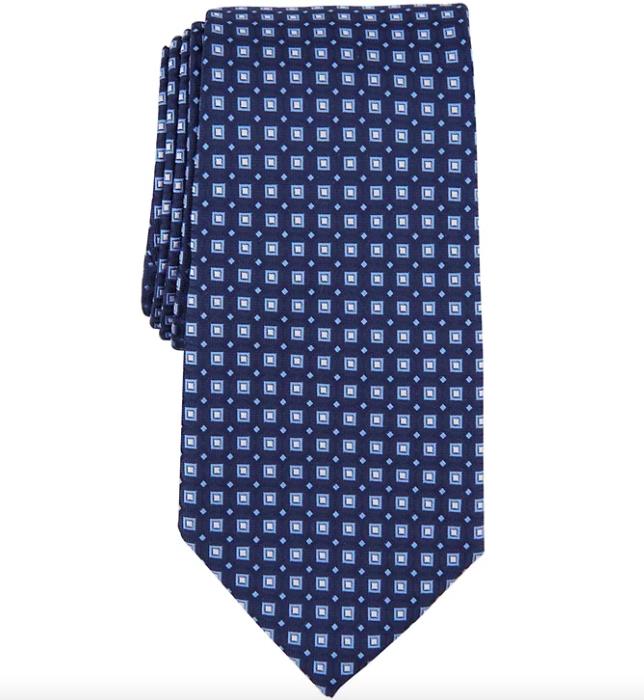 Club Room Men's Magnolia Medallion Navy Multi Tie Necktie New 3" $55 1CRC22-1010