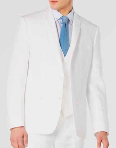 Bar III Mens Slim White Textured Linen Sport Coat 44 R NEW $295 TTAY1CQZ15