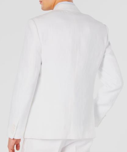 Bar III Mens Slim White Textured Linen Sport Coat 44 R NEW $295 TTAY1CQZ15