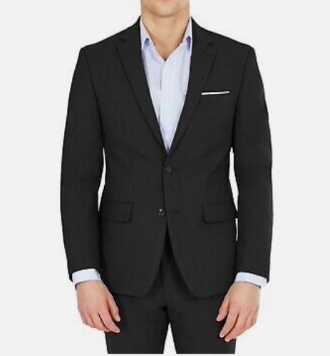 Bar III Mens Skinny Black Stretch Suit Jacket Blazer 44 R NEW $425 TOGL1CYZ0002