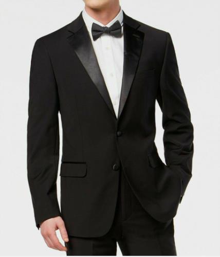 Calvin Klein Mens Main Slim Tuxedo Suit Jacket Sport Coat 40 R $450 MINN17MW0000