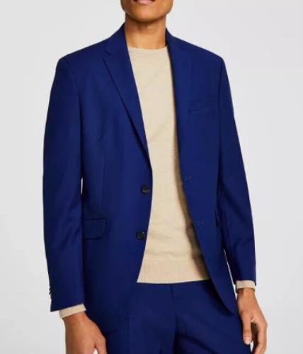 Kenneth Cole Mens Techni Cole Slim Suit Jacket Blazer 38 R NEW $395 1152M541-434