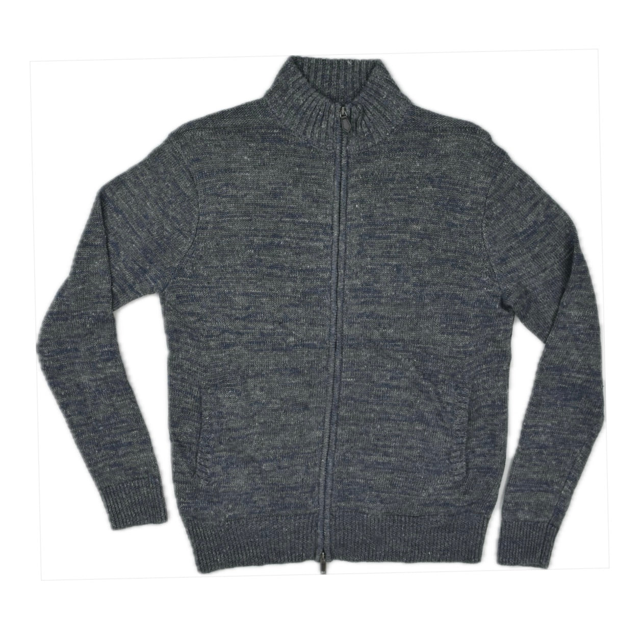 The Men's Store Linen Melange Knit Full Zip Sweater Jacket L New $248