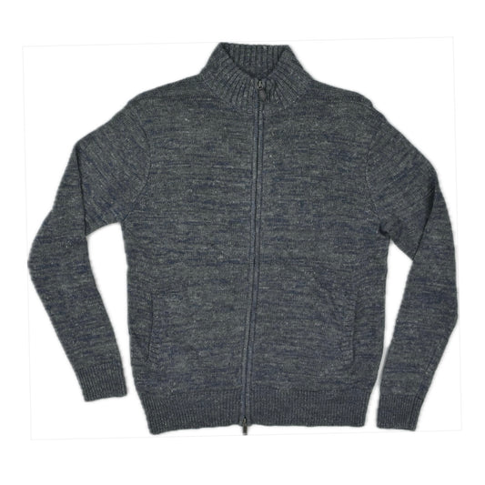 The Men's Store Linen Melange Knit Full Zip Sweater Jacket L New $248