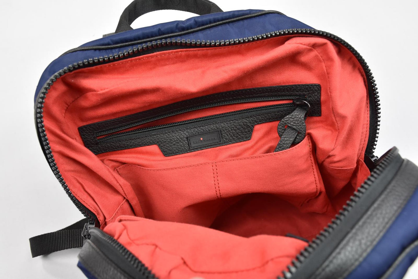 Kiton Logo-print Zip-up Backpack Cornflower Blue MINT Used A Few Times  KBAY33