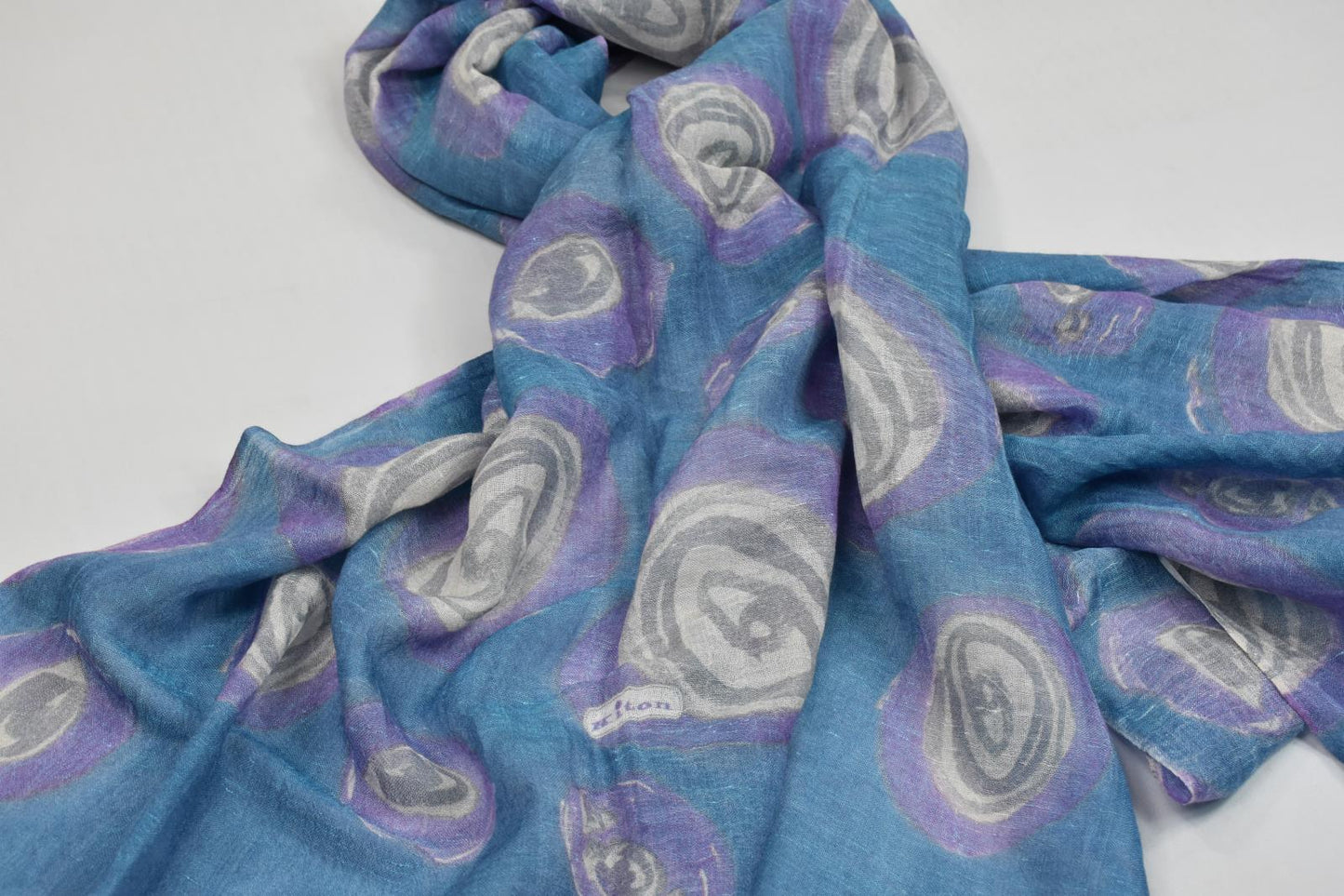 Kiton Men's Multicolor Line Silk Cashmere XXL Scarf 77"L x 35"W NEW UFSCA 717001