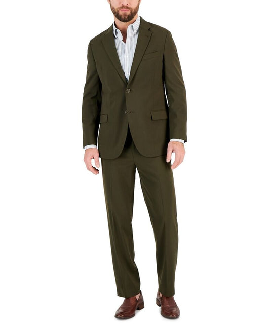 Nautica Mens Gaff Olive Stretch Modern fit 2PCE Suit 36 S - 30W NEW $295 NAF4452