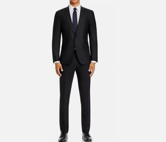 Hugo Boss Men's Huge6 / Genius5 Black Wool Blend Suit Jacket 42 S NEW $795