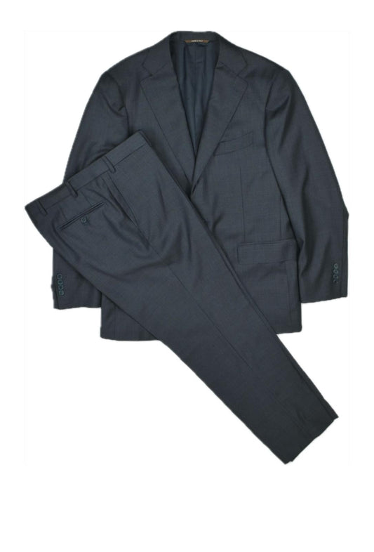 Canali Men's Tonal Plaid Slim Fit Suit Size 52 R  - 42 R New $2395