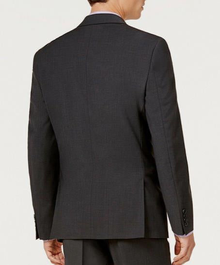 Bar III Men Slim Suit Jacket Charcoal Wool BlD Blazer 44 R NEW $425 THT01CYZ0001