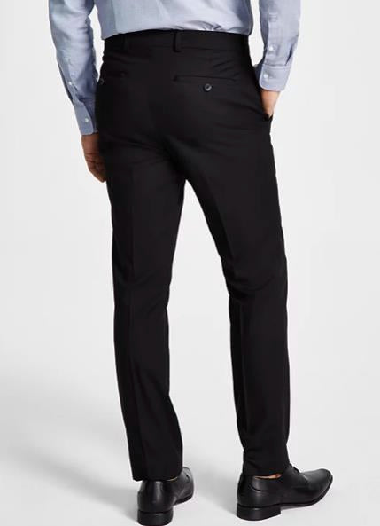 Kenneth Cole Men's Black Slim Techni-Cole Pants 34 X 30 NEW $135 1230M541-084