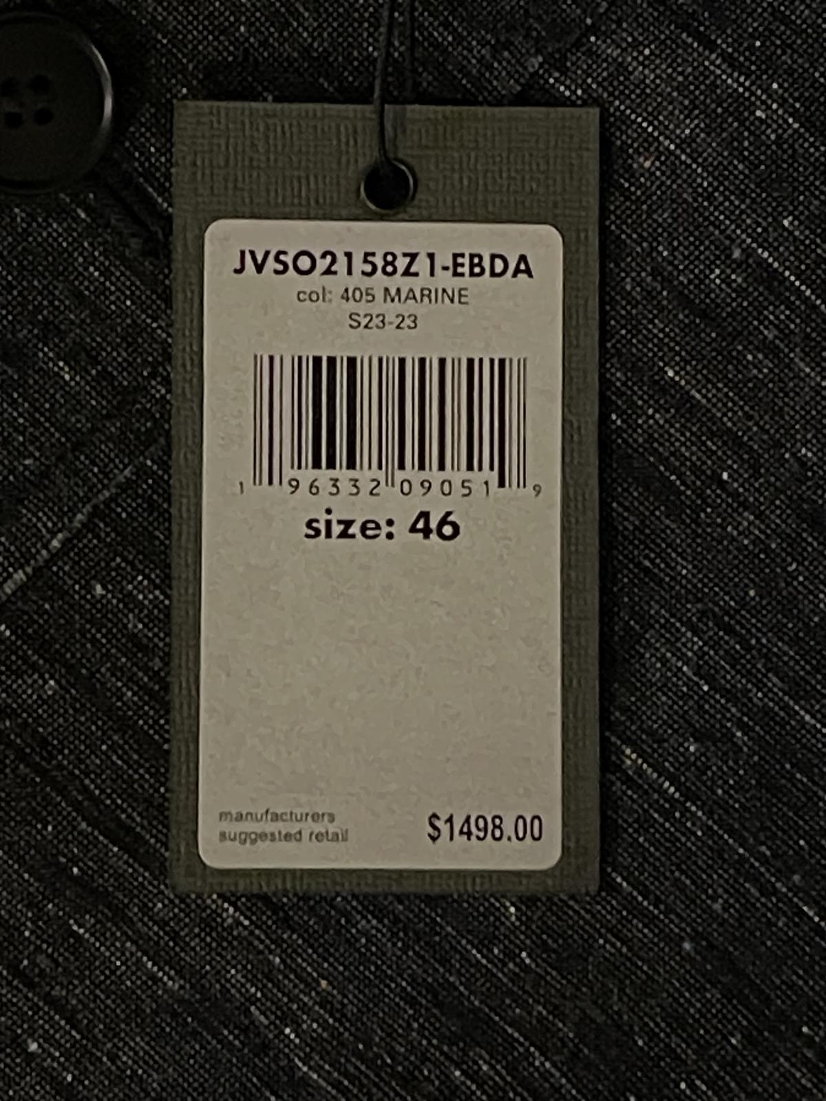 John Varvatos Collection Lars Jacket 46- 36 S US $1498 NEW IMPERFECT JVSO2158Z1