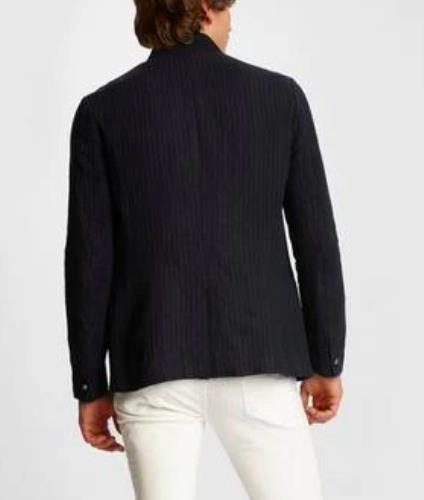 John Varvatos WILLY WASHED INDIGO PINSTRIPE JACKET 44 OR L Imperfect  JVS1792W1B