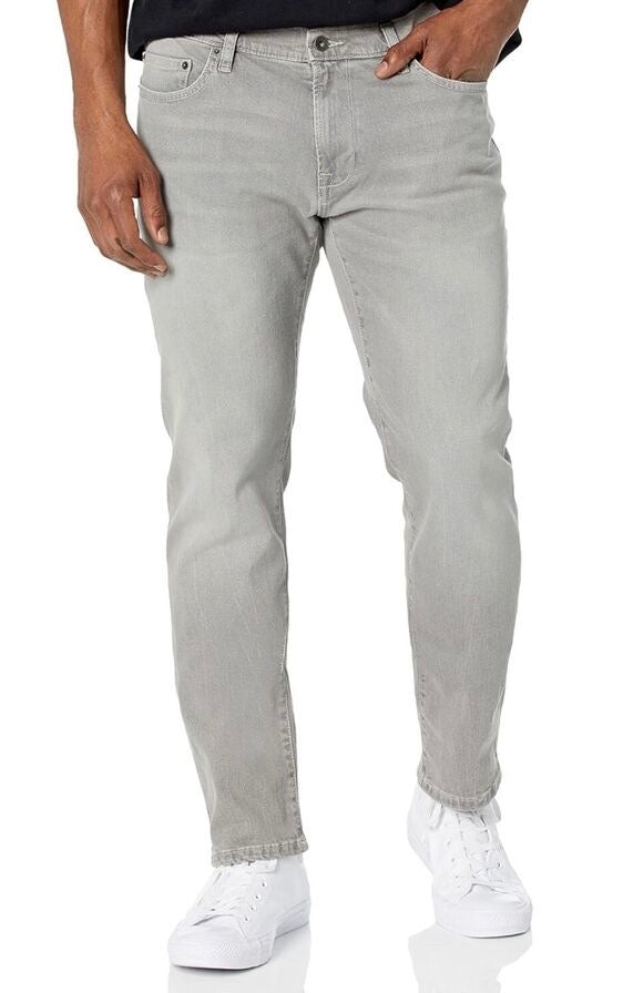 John Varvatos Men's Regular Fit Gray Jeans 33 NEW $218 J701EZ1-EBRB