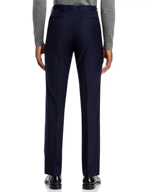 John Varvatos Men's Bedford Navy Flat Front Suit Pants 38 New  762066