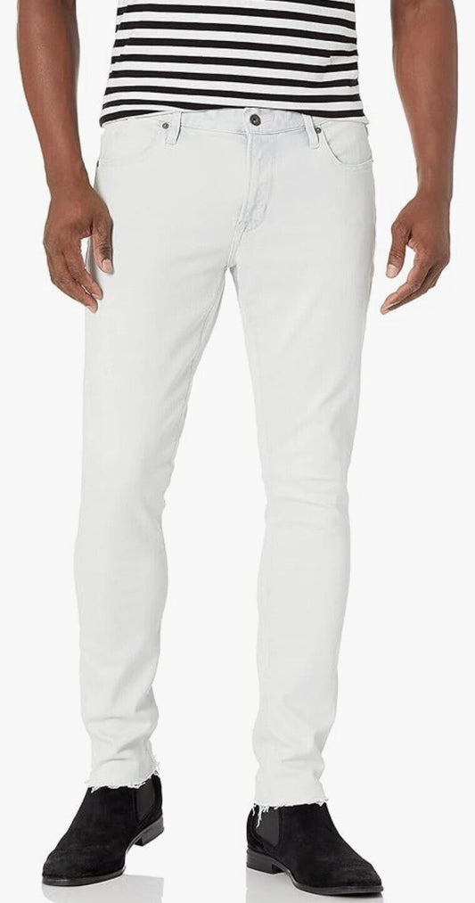 John Varvatos USA Matchstick Skinny Narrow PowderWhite 38 NEW $198 J360LV2B-BPBH