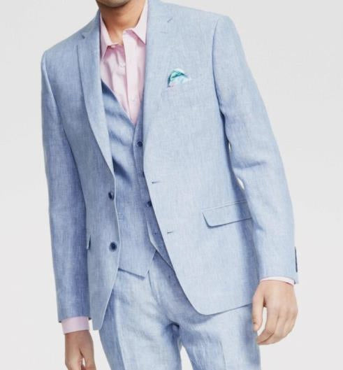 Bar III Men's Slim Linen Suit Jackets Sport Coat 40 L NEW $295 TTAY1CQZ0051