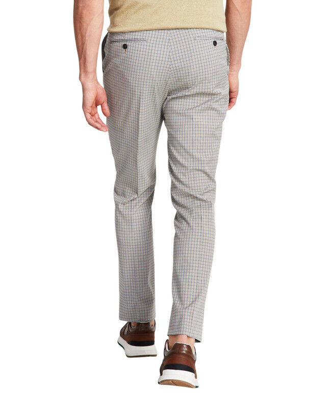 Tommy Hilfiger Mens Modern Fit Flex Pants Check 32 X 30 NEW $95 TTEAPH6A0193