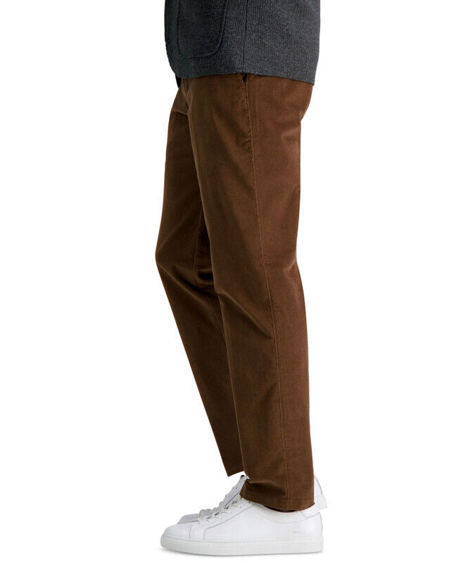 Kenneth Cole Mens Slim Stretch Corduroy Camel Pants 32 X 29 NEW $100 KC80123