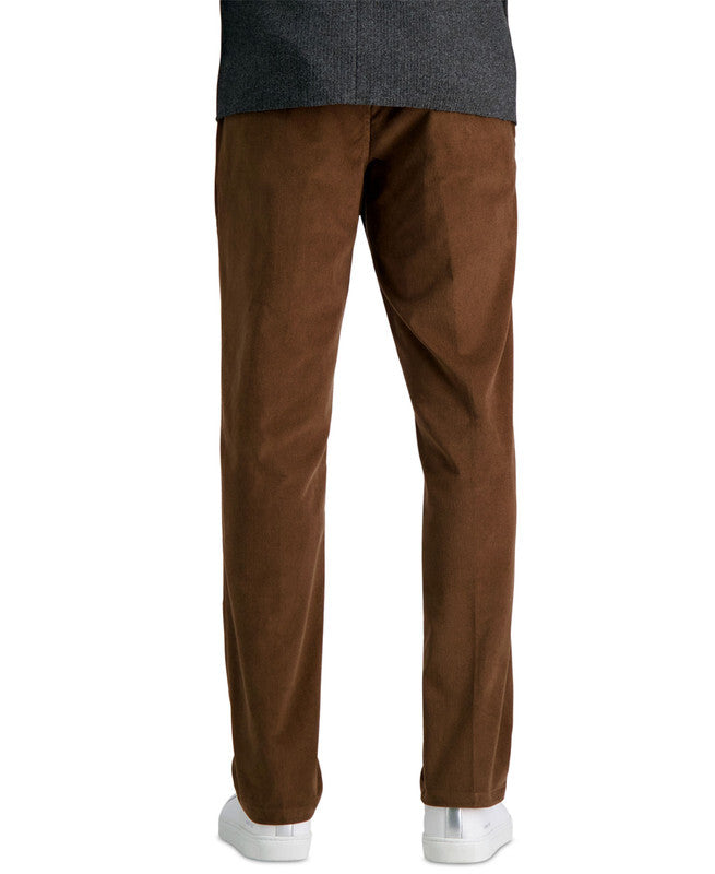 Kenneth Cole Mens Slim Stretch Corduroy Camel Pants 32 X 29 NEW $100 KC80123