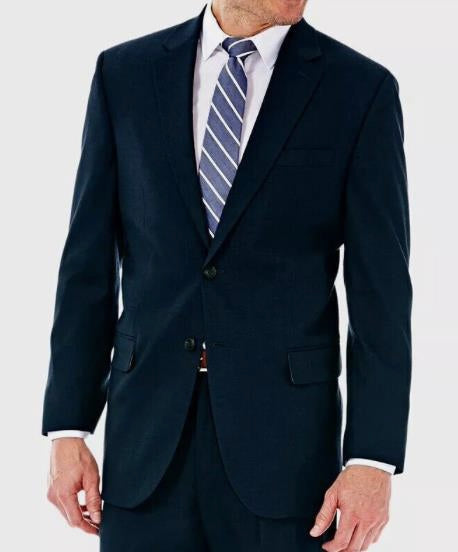 J.M. Haggar Men's Navy Premium Stretch Suit Jacket 50 R NEW $220 HZ00182