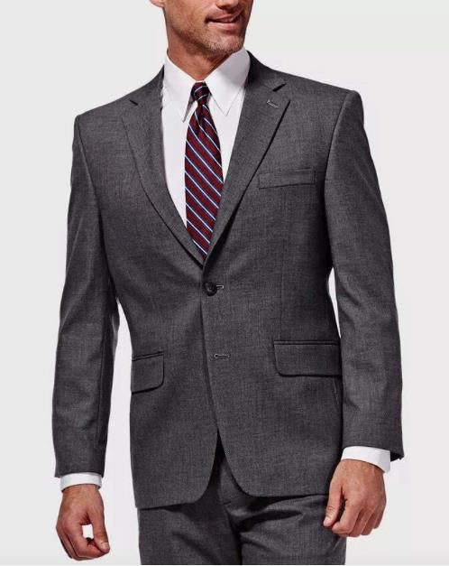 J.M. Haggar Men's Classic Fit Premium Stretch Suit Jacket 40 R NEW $220 HZ00182