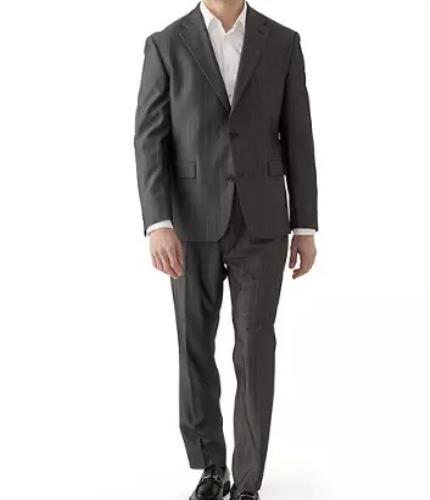Karl Lagerfeld Men's Modern fit 2 Piece Suit 46 L NEW $495 APEN2LQB0001