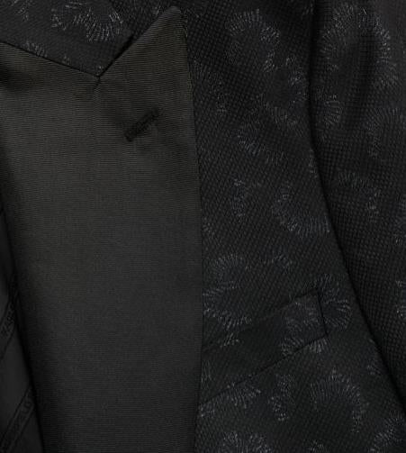 KARL LAGERFELD PARIS Printed Peak Lapel Dinner Jacket 44 S NEW $295 ALXR1LFB0011