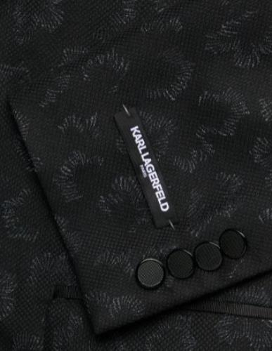 KARL LAGERFELD PARIS Printed Peak Lapel Dinner Jacket 44 S NEW $295 ALXR1LFB0011
