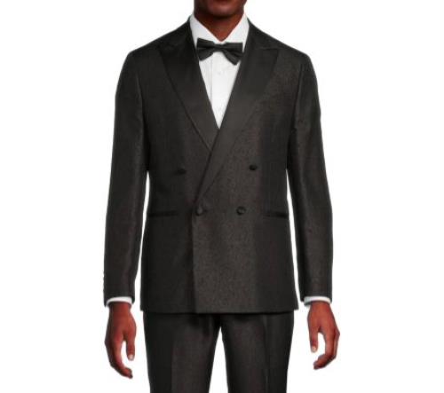 Karl Lagerfeld Modern fit Double Breasted Tuxedo Jacket 40 NEW $495 ASTE2LSB0009