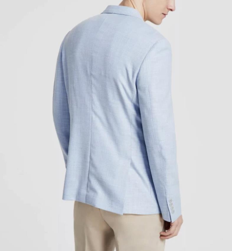 Calvin Klein Men's Slim Light Blue Sport Coat 42 R $295 MOAA17AX0151