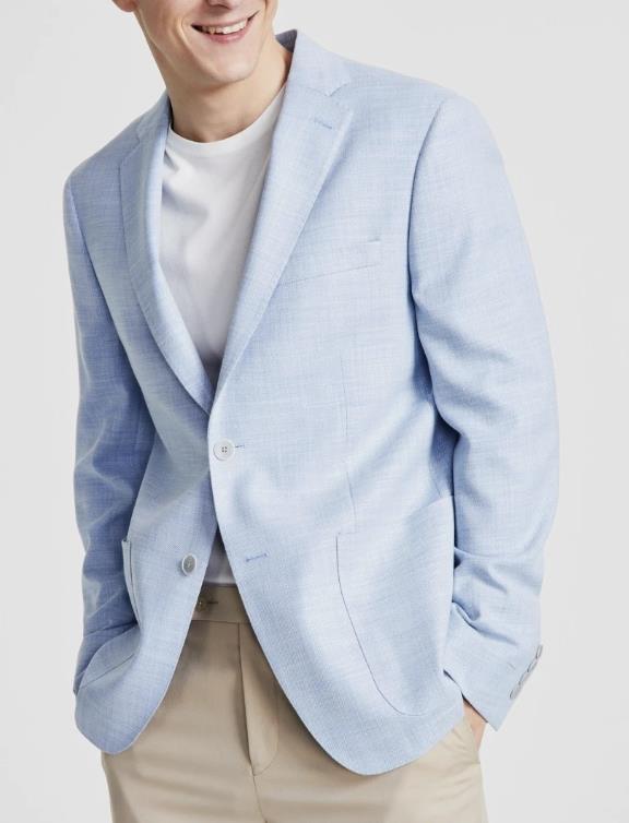 Calvin Klein Men's Slim Light Blue Sport Coat 42 R $295 MOAA17AX0151