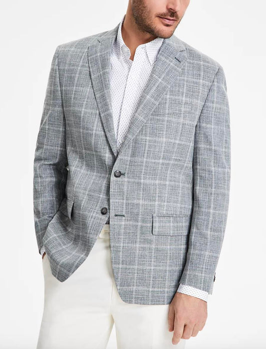 Michael Kors Men's Classic-Fit Windowpane Sport Coat 38 S NEW $295 KTNN1K2Y1188