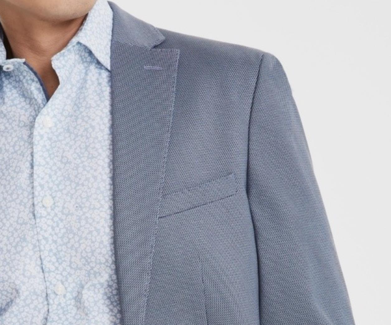 Bar III Men's Slim Dark Blue Knit Sport Coat 40 L NEW $425 TERR1CPZ0045