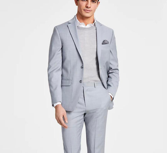 Bar III  Men's Skinny Sharkskin Suit Jacket Blazer 44 R New $425 TOGL1CYZ0010
