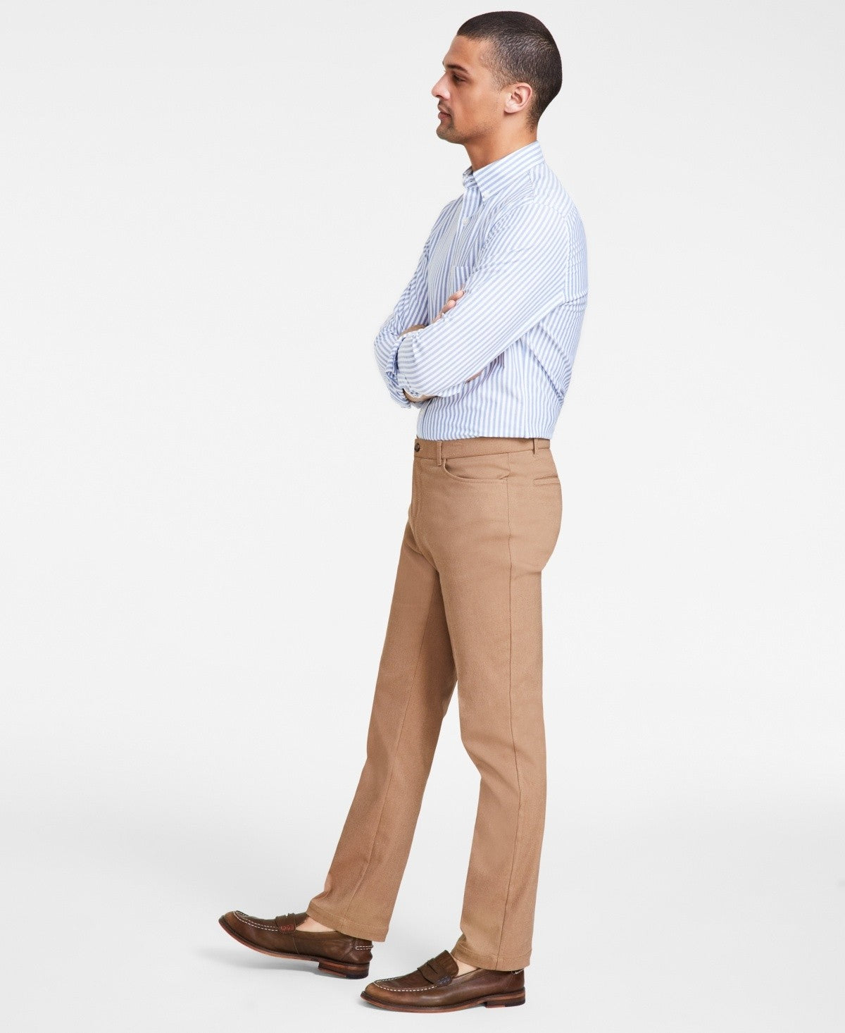 Tommy Hilfiger Men's Th Flex Modern Fit Tan Pants 34 X 32 NEW $95 FINNPHBA0123