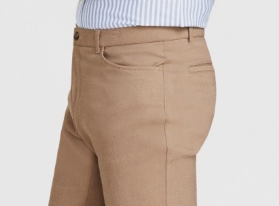 Tommy Hilfiger Men's Th Flex Modern Fit Tan Pants 34 X 32 NEW $95 FINNPHBA0123