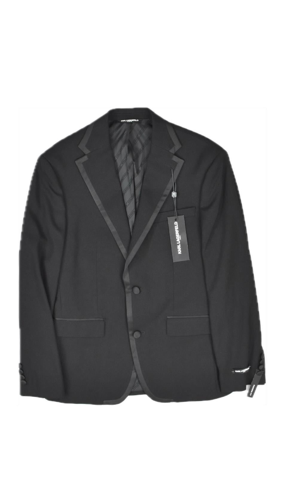 Karl Lagerfeld Men's Modern fit 2 Piece Tuxedo Suit 42 R NEW $495 ACTO2LSB0002
