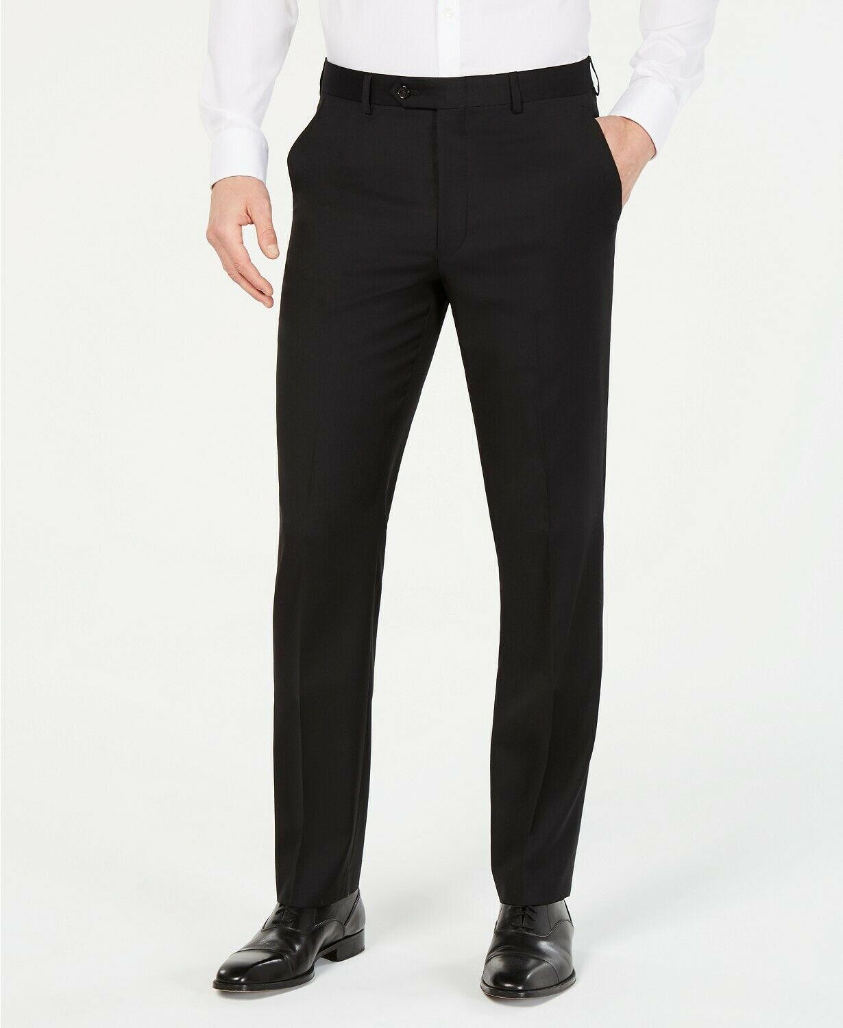 Lauren Ralph Lauren Men's Black Wool Blend Pants 34 X 32 New $190 EDDWPALZ0001