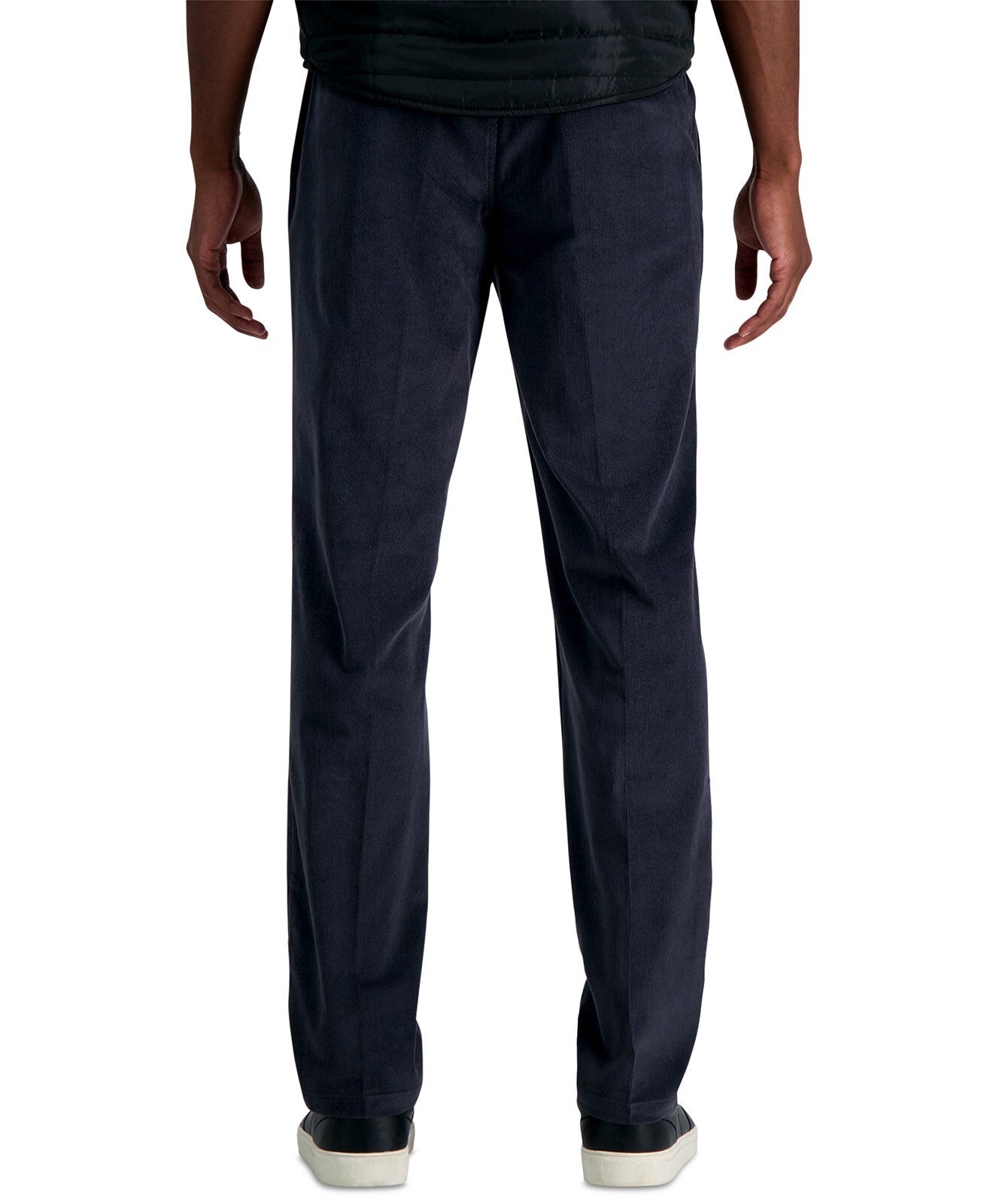 Kenneth Cole Mens Slim Stretch Corduroy Black Pants 34 X 32 NEW $100 KC80123