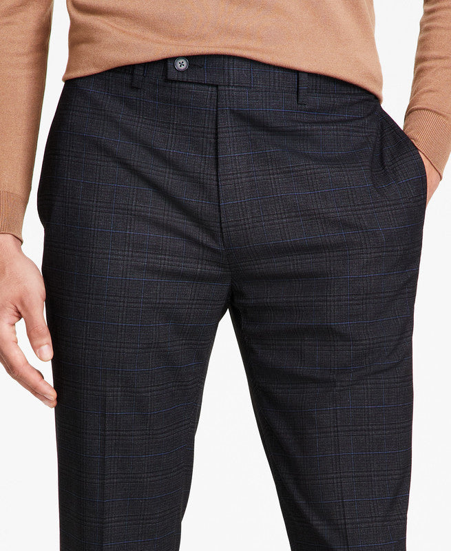 Calvin Klein Mens Slim Plaid Dress Pants 36 X 32 NEW $95 JMROPJSY0903