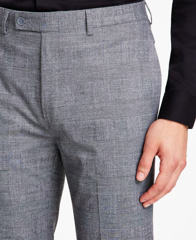 Calvin Klein Men's Stretch Slim Plaid Pants 36 X 30 New $95 JMROPJSY0901