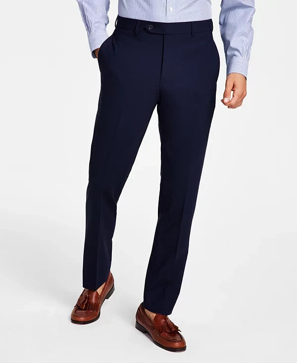 B For Brooks Brothers Mens Navy Wool Blend Stretch Pants 38 X 32 $190 100206358